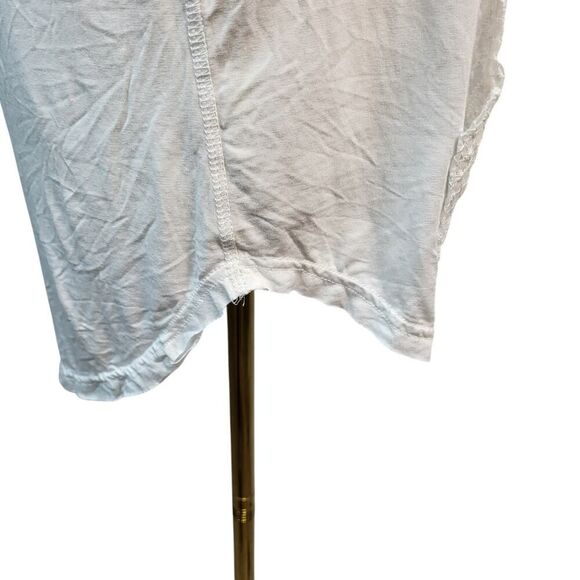 NEW POL Small White Hoodie Rope Drawstring Lace Trim Kangaroo Pocket Casual Cozy - Picture 11 of 12